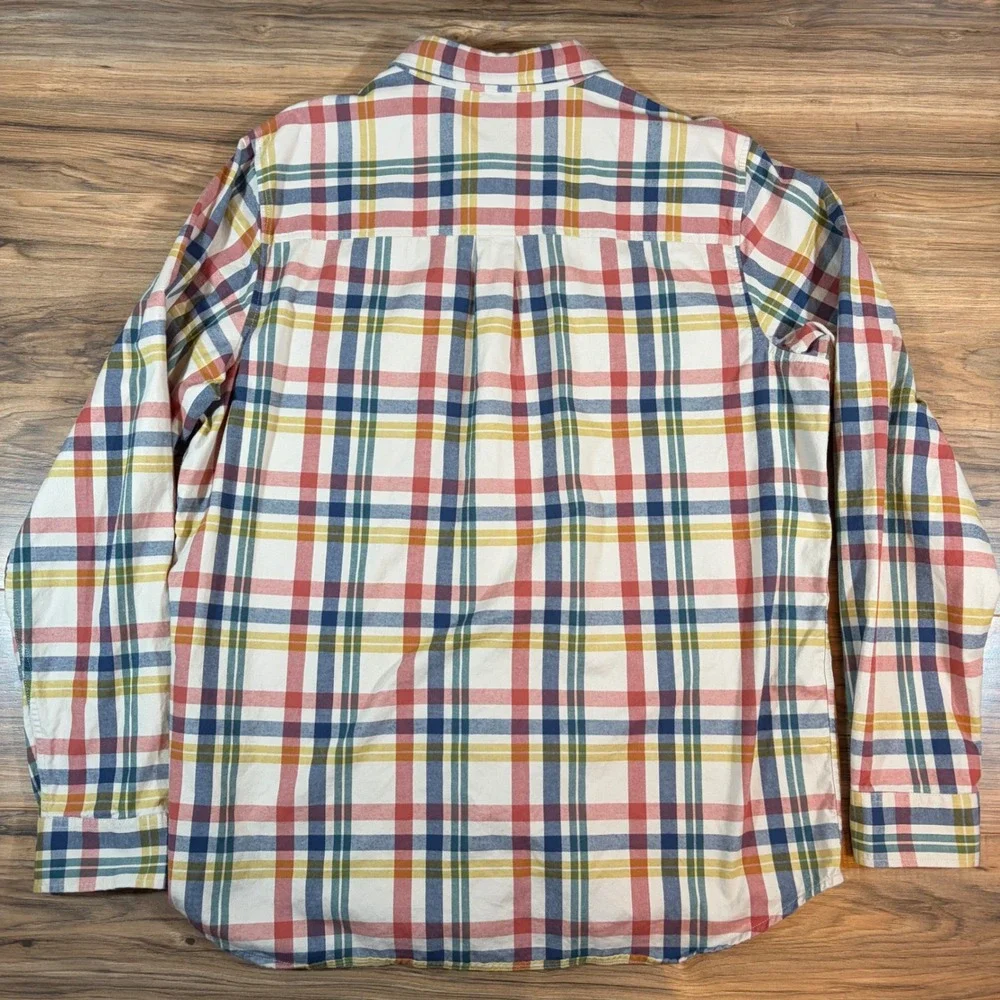 REI Co-op Wallace Lake Flannel Shirt Mens XL Tall Plaid Cotton Button Down Multi - Picture 10 of 11